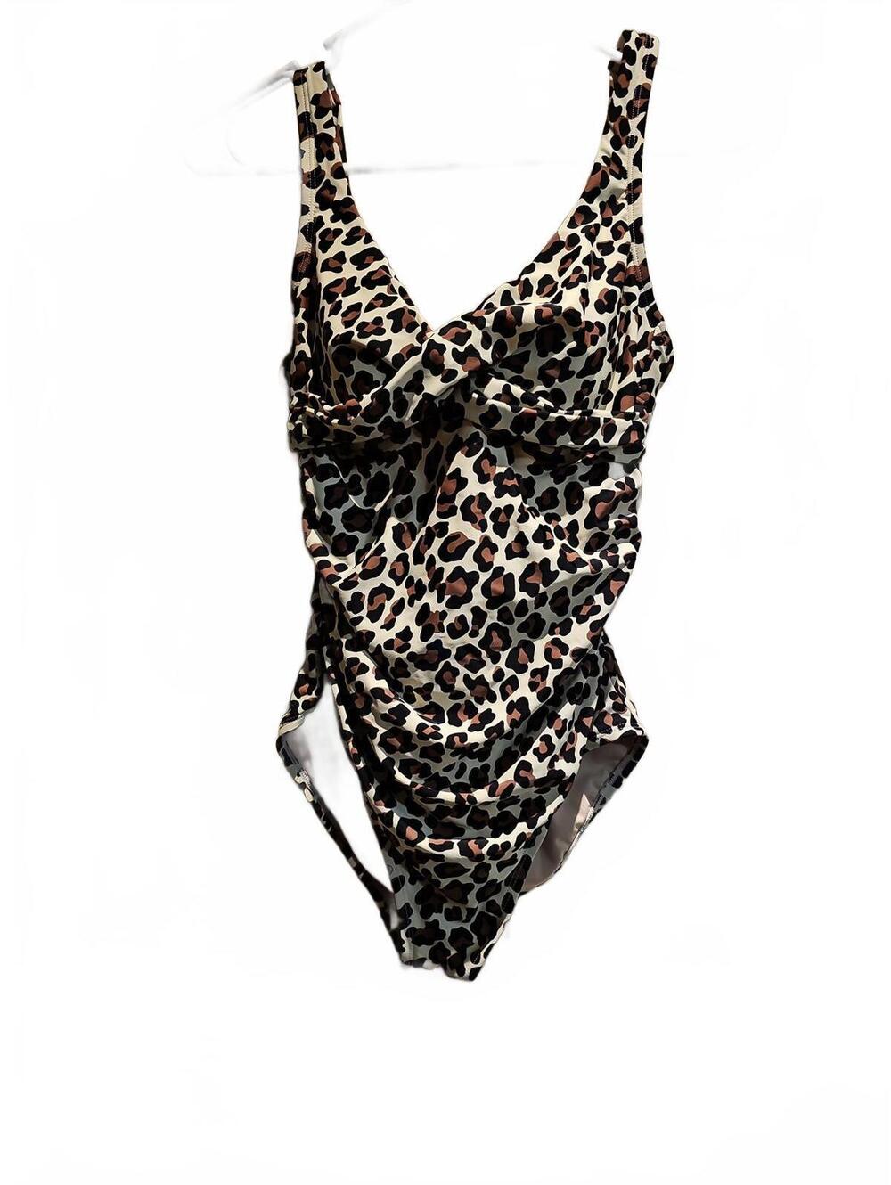 Kona Sol leopard print one piece size S